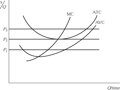   Figure 6.6 -In Figure 6.6 if price is P2 then the industry will: A) expand. B) contract. C) stay the same size. D) cease to exist.