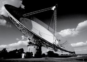 The image below shows an example of a refracting telescope.   
