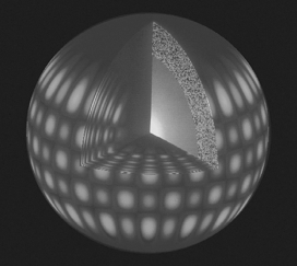 Examine the figure below.By studying how the surface of the Sun vibrates like a struck bell we can determine its:   A)  age B)  interior density C)  total mass D)  size