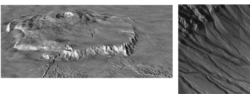 Label the geological processes that create the features in the images below.           