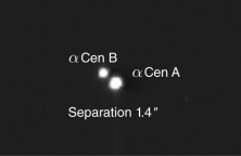 If given the image alone in the figure below,what further information might be required to determine that the stars are a visual binary system?   