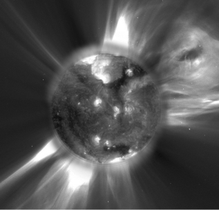 If a coronal mass ejection occurred on the Sun and ejected particles toward Earth that traveled at the speed of 1,000 km/s,how long would it take them to reach Earth?   
