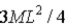 A non-uniform rod of length L and mass M is pivoted about one end.The moment of inertia of this rod about its pivoted end is   ) Attached to the rod is a mass M at its midpoint and at the end opposite the pivot is another mass 2M.What is the moment of inertia of this configuration about the pivot? A)    B)    C)    D)  None of the above answers is correct. 