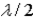 <strong>How far,in wavelengths,does the movable mirror travel in a Michelson interferometer travel going from intensity maximum to the next intensity maximum?</strong> A) B) C) D)