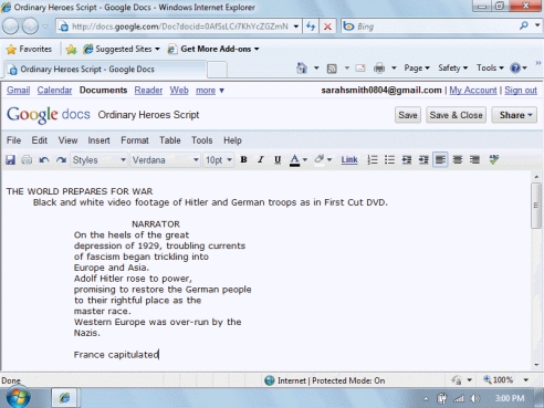   -The figure above shows Google docs ____. A) running in a browser B) installed on a local hard drive C) running in Windows Explorer D) none of the above