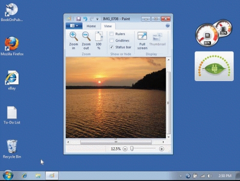   -In the figure above, the arrow located between the Recycle Bin and the window in the center of the desktop is a ____. A) Web link B) pointer C) shortcut D) gadget
