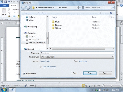  -In the figure above, the Save As dialog box has popped up because the file ____. A) contains an error B) has not been saved before C) has been saved several times D) has been saved only one other time