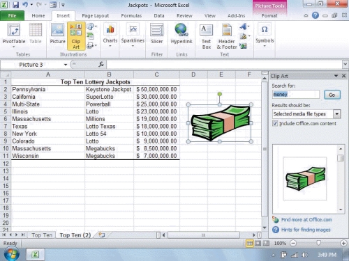 <strong>  Referring to the figure above, to rotate the clip art you would drag ____.</strong> A)any of the circles on the border surrounding the graphic B)any of the squares on the border surrounding the graphic C)the green handle located at the top of the graphic D)none of the above <div style=padding-top: 35px> 