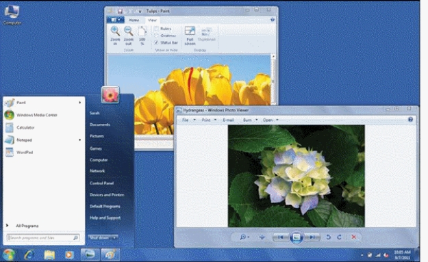  -In the accompanying figure,the Notification area appears in the ____. A)  menu bar B)  Start menu C)  taskbar D)  Address bar