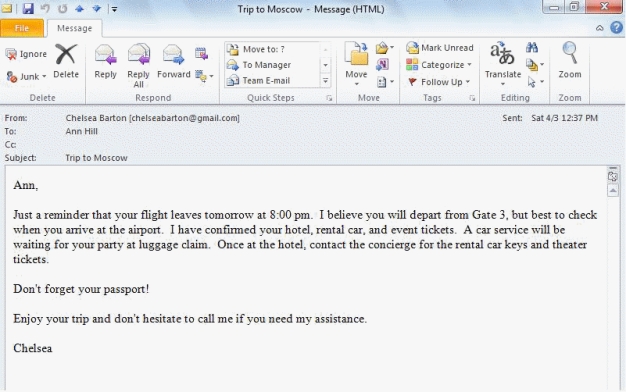 The recipient of the e-mail in the accompanying figure is Ann Hill._________________________