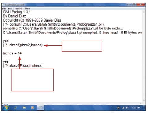   -In the context of a program like the one in the accompanying figure,a(n) ____ is a statement that provides the computer with basic information for solving a problem. A)  fact B)  rule C)  known D)  assumption