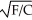 If the utility function (U) between food (F) and clothing (C) can be represented as U =   ,the marginal utility of food equals A)    B)    C)  1/2   D)  1/2  