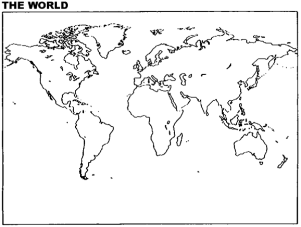 Please use this outline map of the world to answer the question(s).    -What were some of the negative consequences first of the agricultural revolution and later of the development of civilization?