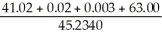 What is the answer to the correct number of significant figures of the following calculation?   A) 2.3 B) 2.3001 C) 2.300 D) 2.30004 E) 2.30011