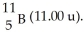 <strong>The average atomic mass of B is 10.80 u.Boron has only two stable forms And What is the natural percent abundance of <sub>B?</sub></strong> A)80.0% B)20% C)1.0% D)3.8% E)75%