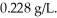 <strong>53.5 g of an ideal gas of molecular weight = 30.5 g/mol is confined at a pressure of 133 mmHg.The density of the gas is Compute the temperature of the gas in degrees Celsius.</strong> A)261 °C B)12 °C C)-57 °C D)285 °C E)-12 °C