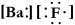 <strong>Write a Lewis structure for barium fluoride.</strong> A) B) F-Ba-F C) D) E)