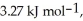 Calculate the total quantity of heat required to convert 25.0 g of liquid CCl<sub>4</sub>(l) at 35.0 °C to gaseous CCl<sub>4</sub> at 76.8 °C (the normal boiling point for CCl<sub>4</sub>) .The specific heat of CCl<sub>4</sub>(l) is 0.857 Jg<sup>-1</sup>°C<sup>-1</sup> Its heat of fusion is   And its heat of vaporization is   A) 0.896 kJ B) 1.43 kJ C) 5.74 kJ D) 6.28 kJ
