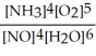 What is the equilibrium constant expression for: 4 NH<sub>3</sub>(g) + 5 O<sub>2</sub>(g) ⇌ 4 NO(g) + 6 H<sub>2</sub>O(g)  A)    B)    C)    D)    E)   
