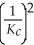 Consider the following hypothetical equilibrium reaction: A<sub>2</sub>(g) + B<sub>2</sub>(g) ⇌ 2 AB(g) <sup> </sup>where K<sub>c</sub> =   The equilibrium constant for the reaction: 2 A<sub>2</sub>(g) + 2 B<sub>2</sub>(g) ⇌ 4 AB(g) is ________. A)    B) K<sub>c</sub><sup>4 </sup> C)    <sub> </sub> D)    E) K<sub>c</sub><sup>2 </sup>