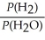 For the reaction: 3 Fe(s) + 4 H<sub>2</sub>O(g) ⇌ Fe<sub>3</sub>O<sub>4</sub>(s) + 4 H<sub>2</sub>(g)  Write the expression for Kp. A)    B)    C)    D)    E)   