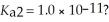 What is the pH of a 0.40 mol L<sup>-1</sup> aqueous H<sub>2</sub>Se solution that has the stepwise dissociation constants K<sub>a1</sub> = 1.3 × 10<sup>-4</sup> and   A) 2.14 B) 3.89 C) 4.28 D) 5.57