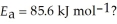 A particular first-order reaction has a rate constant of 1.35 ×     At 25.0 °C.What is the magnitude of k at 75.0 °C if   A) 3.47 ×   s<sup>-1</sup> B) 1.92 × 10<sup>4</sup> s<sup>-1</sup> C) 670 s<sup>-1</sup> D) 3.85 ×   s<sup>-1</sup> E) 1.36 ×   s<sup>-1</sup>