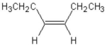 What is the complete systematic name for the following molecule?   A) 3-pentene B) 3-hexene C) cis-3-hexene D) trans-3-hexene E) cis-3-hexyne
