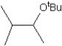 What is the major product in the reaction between 2-bromo-3-methylbutane and KO<sup>t</sup>Bu in ethanol? A)    B)    C)    D)    E)   