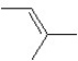 A hydrocarbon has a molecular weight 56 g/mol and contains 85.7% carbon.It easily adds one mol of HBr to produce a chiral alkyl bromide.Which of the following structures could be the hydrocarbon? A)    B)    C)    D)    E)   