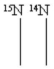 Below is a double stranded DNA composed of one strand containing <sup>15</sup>N atoms and the other strand containing <sup>14</sup>N atoms.If the cell which contains this DNA is grown for one generation (replication) on <sup>15</sup>N medium and then transferred to <sup>14</sup>N media for a second generation,what would the resulting double stranded DNA molecules look like?   A) Four molecules;each containing one <sup>14</sup>N strand and one <sup>15</sup>N strand. B) Two molecules;one with a <sup>15</sup>N and a <sup>14</sup>N strand,the other with two <sup>14</sup>N strands. C) Four molecules;three containing one <sup>14</sup>N strand and one <sup>15</sup>N strand and one molecule with two <sup>14</sup>N strands. D) Four molecules;one with two <sup>15</sup>N strands,two molecules with two <sup>14</sup>N strands,and one molecule with one <sup>14</sup>N and one <sup>15</sup>N strands. E) Four molecules;all molecules have <sup>14</sup>N strands.