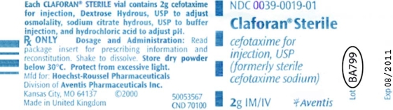 Identify the following, using the given label.   Used with permission from Aventis Pharmaceuticals. -Lot number: _________________________