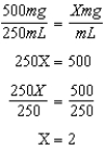   There are 2 mg/mL or 2,000 mcg/mL of medication supply.   800 mcg of dobutamine are in 0.4 mL of IV solution. 800 mcg/min is delivered by a rate of 0.4 mL/min.