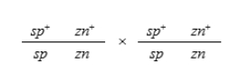 In corn, small pollen (sp) is recessive to normal pollen (sp<sup>+</sup>) and banded necrotic tissue, called zebra necrotic (zn) , is recessive to normal tissue (zn<sup>+</sup>) .The genes that produce these phenotypes are closely linked on chromosome 10.If no crossing over occurs between these two loci, give the types of progeny expected from the following cross:   A) sp<sup>+</sup> zn<sup>+</sup>/sp zn; sp zn/sp zn B) sp<sup>+</sup> zn/sp zn; sp zn<sup>+</sup>/sp zn C) sp<sup>+</sup> zn<sup>+</sup>/sp<sup>+</sup> zn<sup>+</sup>; sp<sup>+</sup> zn<sup>+</sup>/sp zn; sp zn/sp zn D) sp<sup>+</sup> zn/sp<sup>+</sup> zn; sp<sup>+</sup> zn/sp zn<sup>+</sup>; sp zn<sup>+</sup>/sp<sup>+</sup> zn; sp zn<sup>+</sup>/sp zn<sup>+</sup> E) sp<sup>+</sup> zn<sup>+</sup>/sp zn; sp<sup>+</sup> zn/sp zn