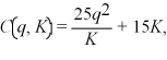 Spacely Sprockets' short-run cost curve is:   where q is the number of Sprockets produced and K is the number of robot hours Spacely hires.Currently,Spacely hires 10 robot hours per period.The short-run marginal cost curve is:   If Spacely receives $250 for every sprocket he produces,what is his profit maximizing output level? Calculate Spacely's profits.