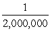 Calculate the expected value of the following game.If you win the game,your wealth will increase by 100,000,000 times your wager.If you lose,you lose your wager amount. The probability of winning is   .