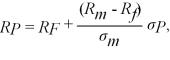 Mel and Christy are co-workers with different risk attitudes.Both have investments in the stock market and hold U.S.Treasury securities (which provide the risk free rate of return).Mel's marginal rate of substitution of return for risk   where R<sub>P</sub> is the individual's portfolio rate of return and σP is the individual's portfolio risk.Christy's   Each co-worker's budget constraint is   where R<sub>j</sub> is the risk-free rate of return,R<sub>m</sub> is the stock market rate of return,and σ<sub>m</sub> is the stock market risk.Solve for each co-worker's optimal portfolio rate of return as a function of R<sub>j</sub>,R<sub>m</sub> and σ<sub>m</sub>.