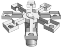 This apparatus is   A)  an elevated plus maze. B)  a Hebb-Williams maze. C)  a wheel maze. D)  a Morris maze. E)  none of the above