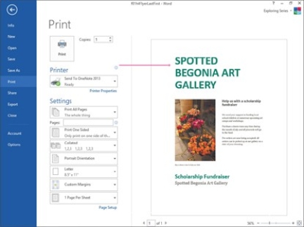   In the image shown above,the arrow is pointing at a page displayed in ________. A)  Live Preview B)  Print Preview C)  Page Layout View D)  Design View