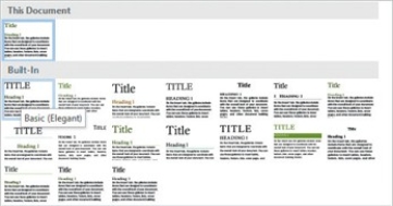 <strong> The image shown above illustrates the ________ gallery.</strong> A)Themes B)Style Set C)Templates D)Text Box