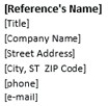    The text shown above depicts several placeholders.