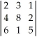 The value of the determinant   is A) 128. B) 96. C) 8. D) 232.