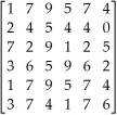 Evaluate the determinant below.  