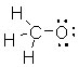 What is the formal charge on the oxygen atom in this structure?   A)  +1 B)  +2 C)  -1 D)  -2
