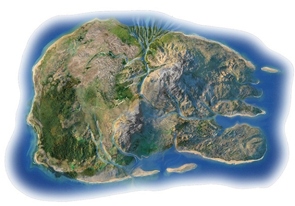 <strong>In the coastlines investigation,what coastline process is likely occurring to produce the ridge of sand and adjacent island along the south coast? </strong> A)Erosion of the shoreline B)Transport of sand and other sediment along the coast C)Subsidence of the land relative to sea level