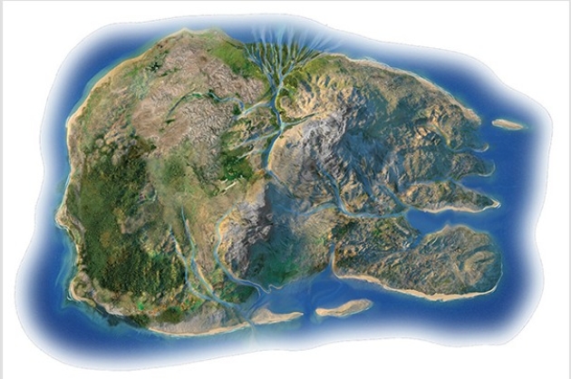 Based on the features on this island in the coastlines investigation,what is the direction of waves and sediment transport?   A) West to east B) East to west C) North to south