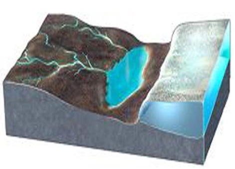 What would happen if the ice in this area melted away?   A) The land near the ice would drop due to isostatic rebound. B) Rivers could change direction and flow away from the area once covered by ice. C) The land subsides because the ice is removed. D) All of these are correct.