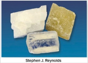 The very common carbonate mineral shown here that is a clear to light-gray color is   A) calcite. B) dolomite. C) hematite. D) magnetite. E) pyrite.