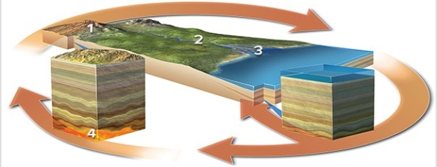 Which of the following best indicates a location where sediment is deposited but not eroded?   A) Location 1 B) Location 2 C) Location 3 D) Location 4