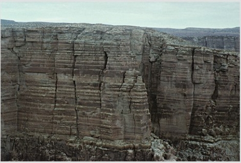 The oldest rocks in the column of limestone shown in the diagram are   A) at the bottom. B) at the top. C) in the middle.